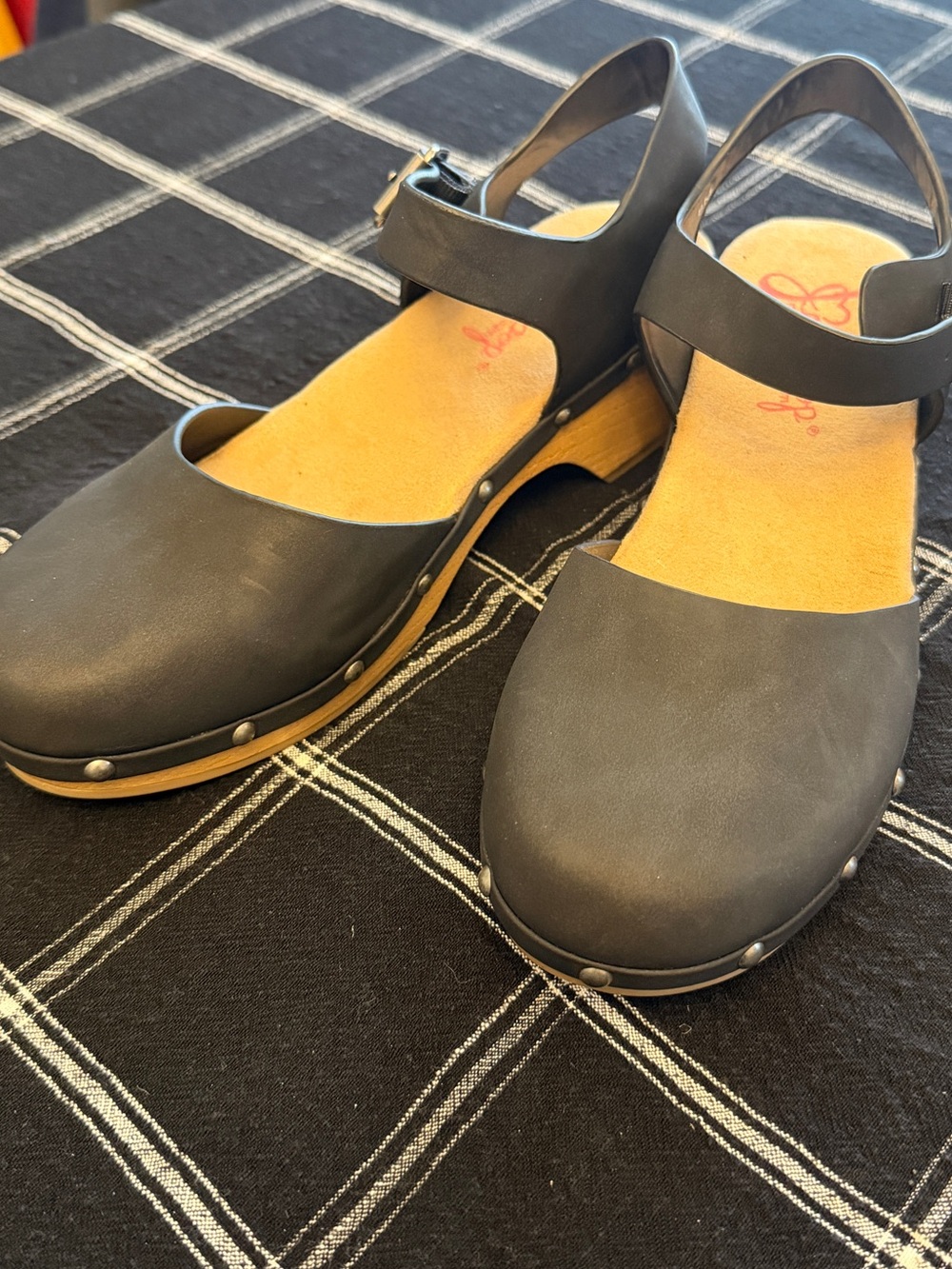 Black Mary Jane Clog Sandals